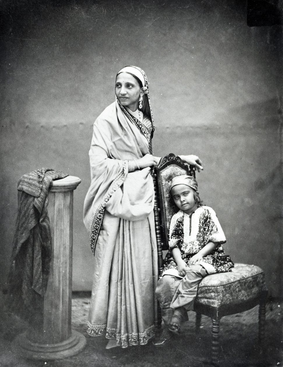 Parsee Woman and Child by English Photographer