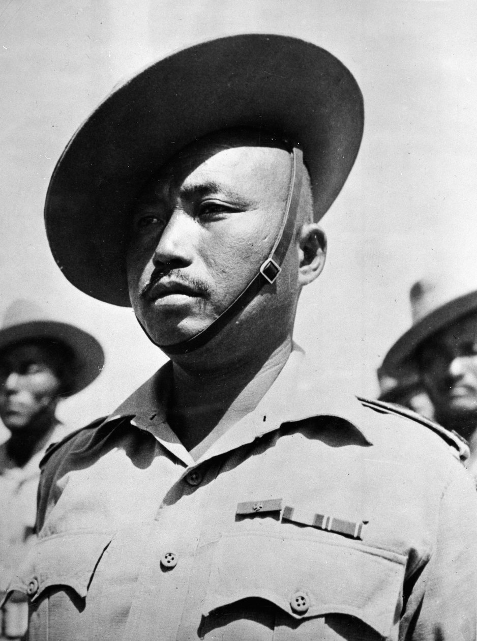 Portrait of Subadar Lalbahadur Thapa, 1st Battalion in the 2nd Gurkha ...