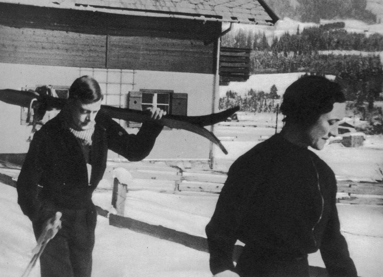 Prince Edward and Wallis Warfield Simpson on a Skiing Holiday, 1936 by English Photographer