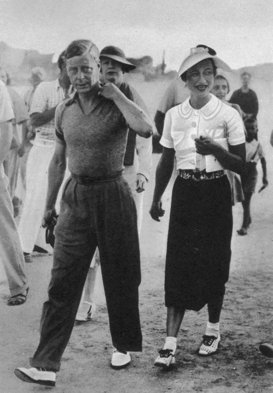 Prince Edward and Wallis Warfield Simpson, the Duke and Duchess of Windsor, 1936 by English Photographer