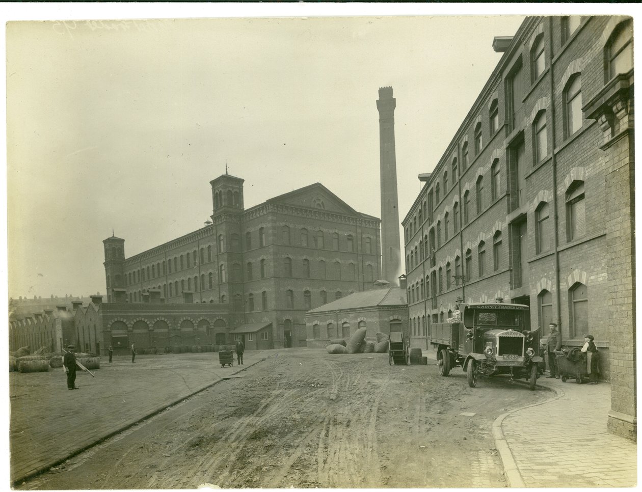 Spinning Mills in Leas, 1923 by English Photographer