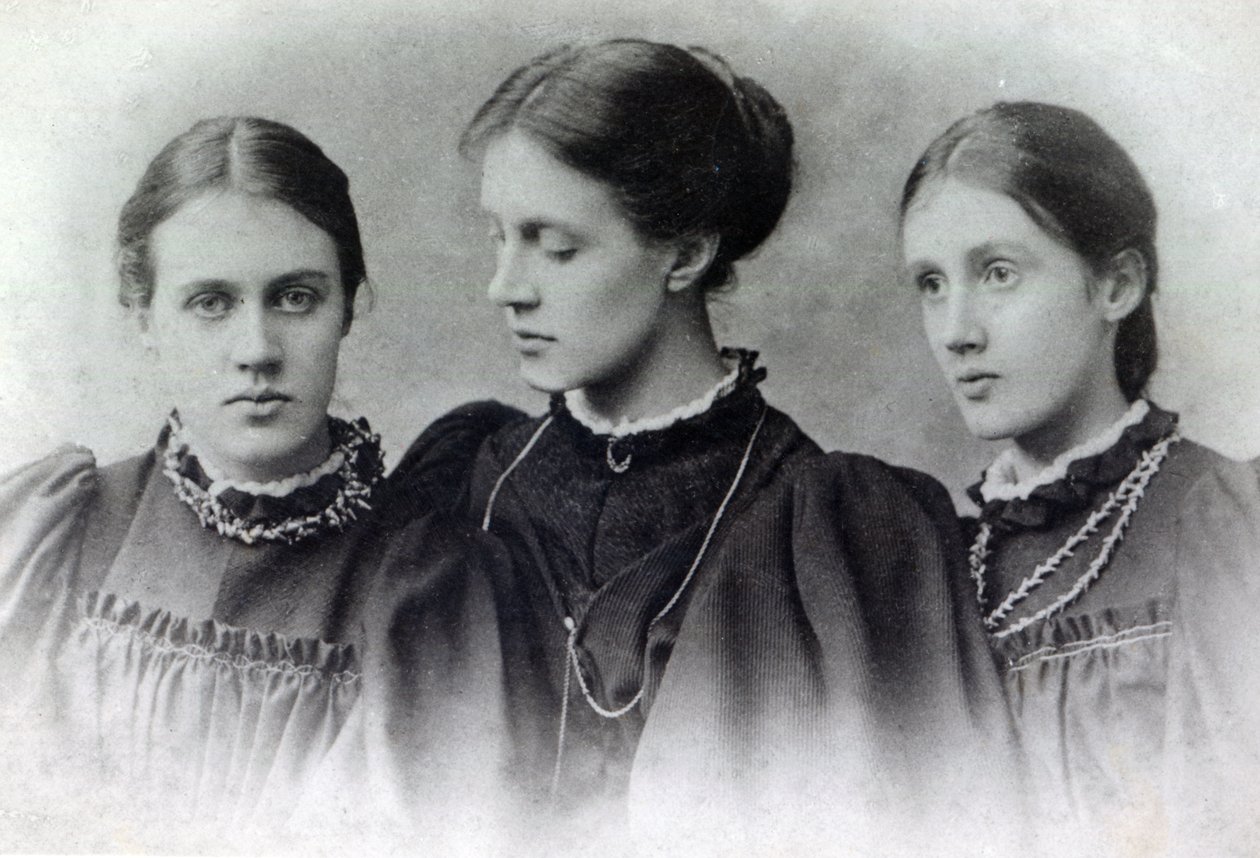 Stella, Vanessa and Virginia Stephen, c.1896 by English Photographer