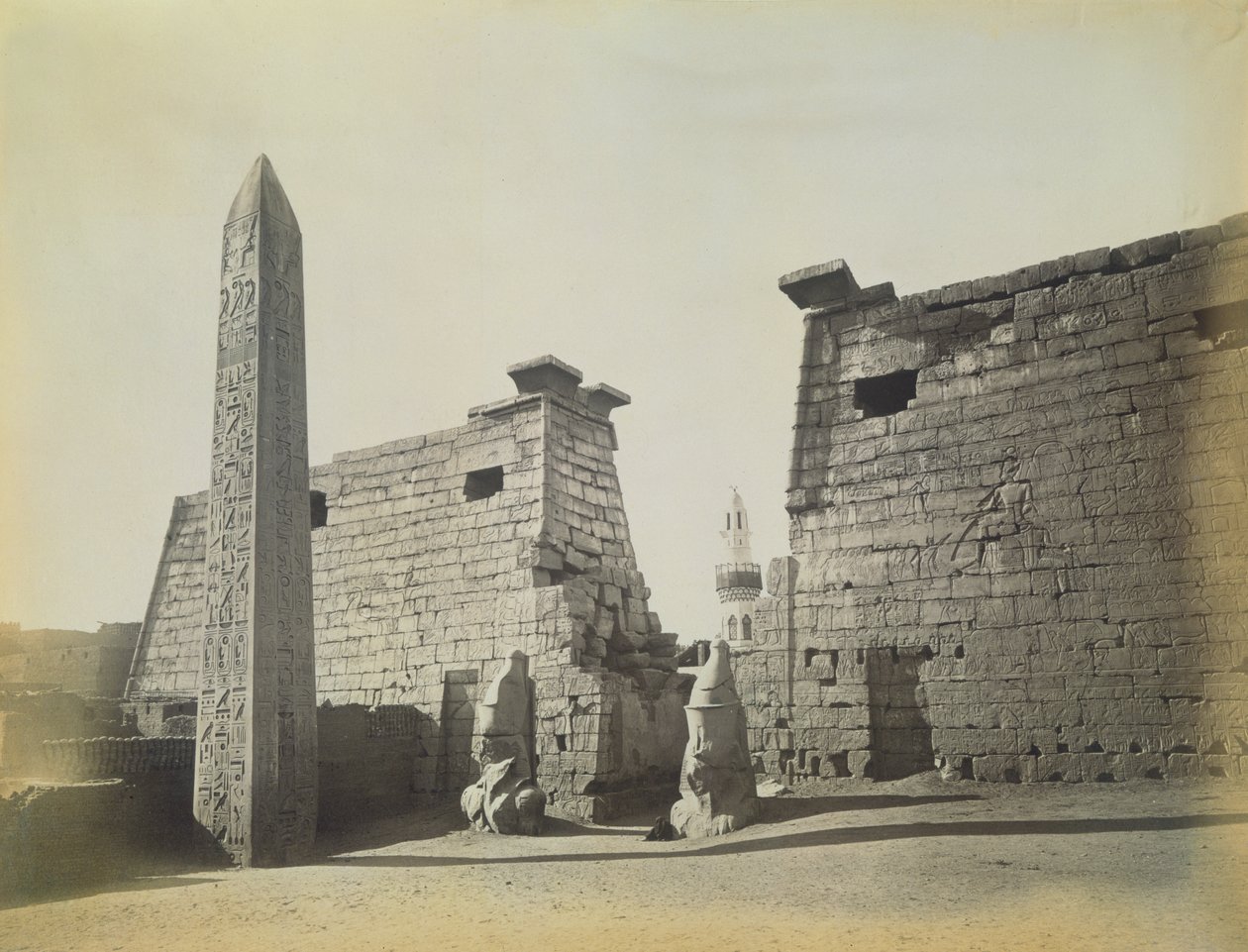 Temple of Luxor, 1878 by English Photographer