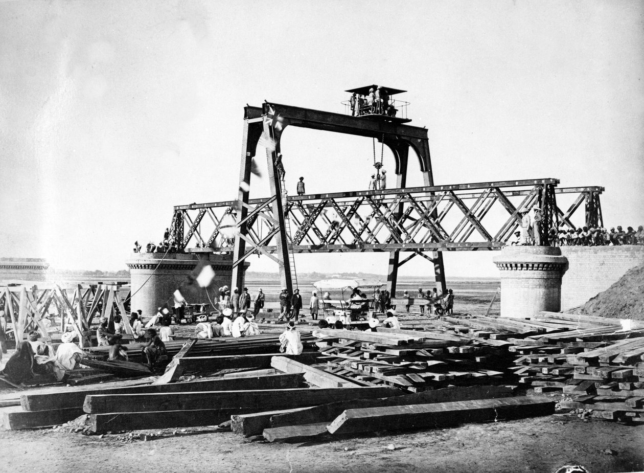 The Construction of Jhelum Bridge, Pakistan