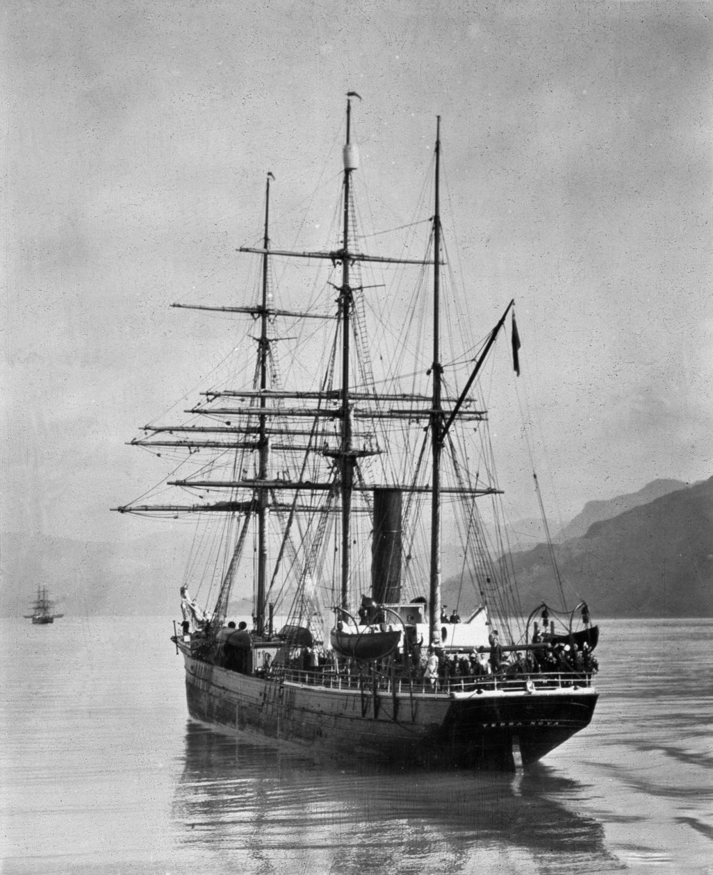 The Terra Nova sailed by Scott, in Antarctic waters, 1910 by English Photographer