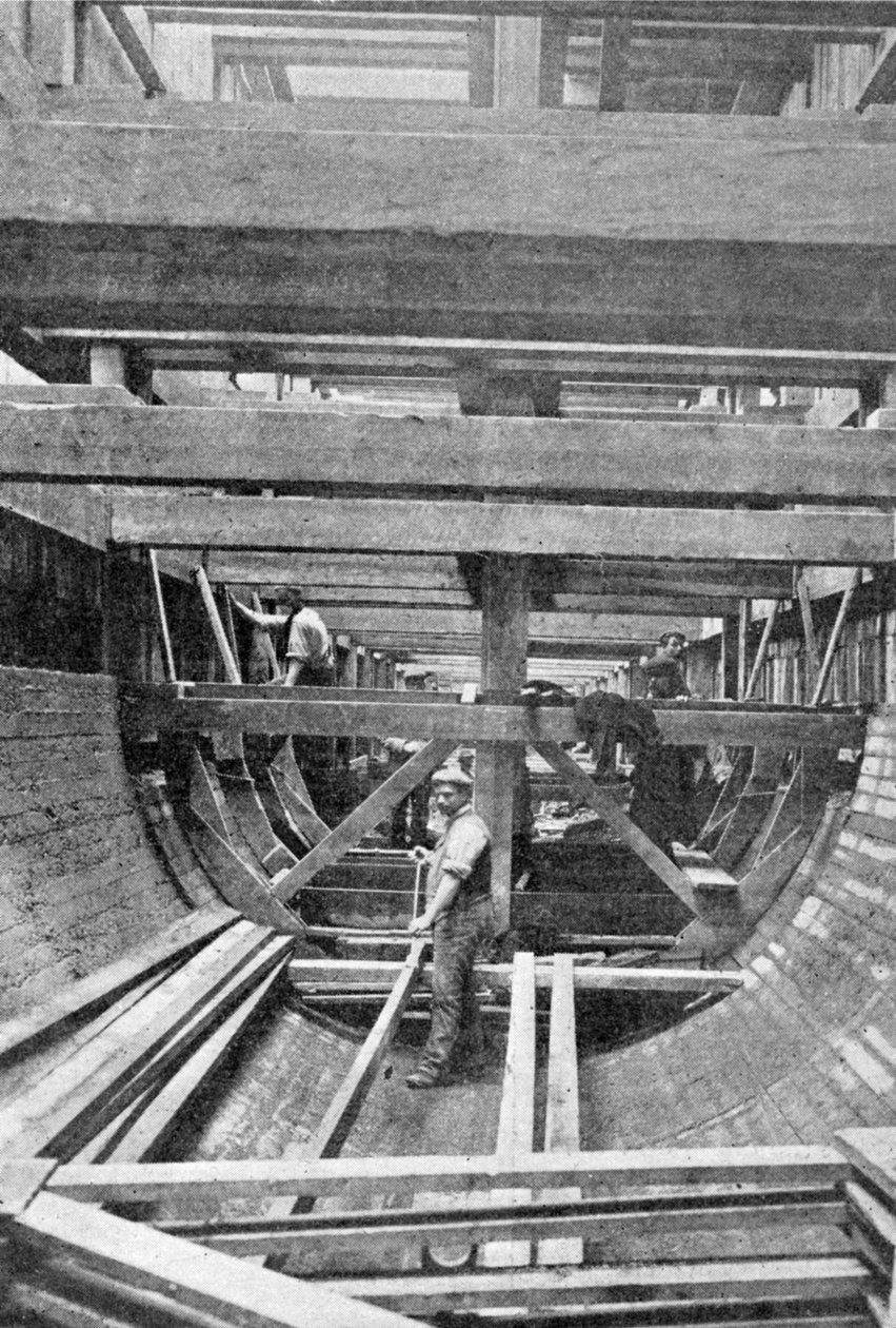The Timbers and Concrete Bottom of the Bow and Victoria Park Sewer by English Photographer