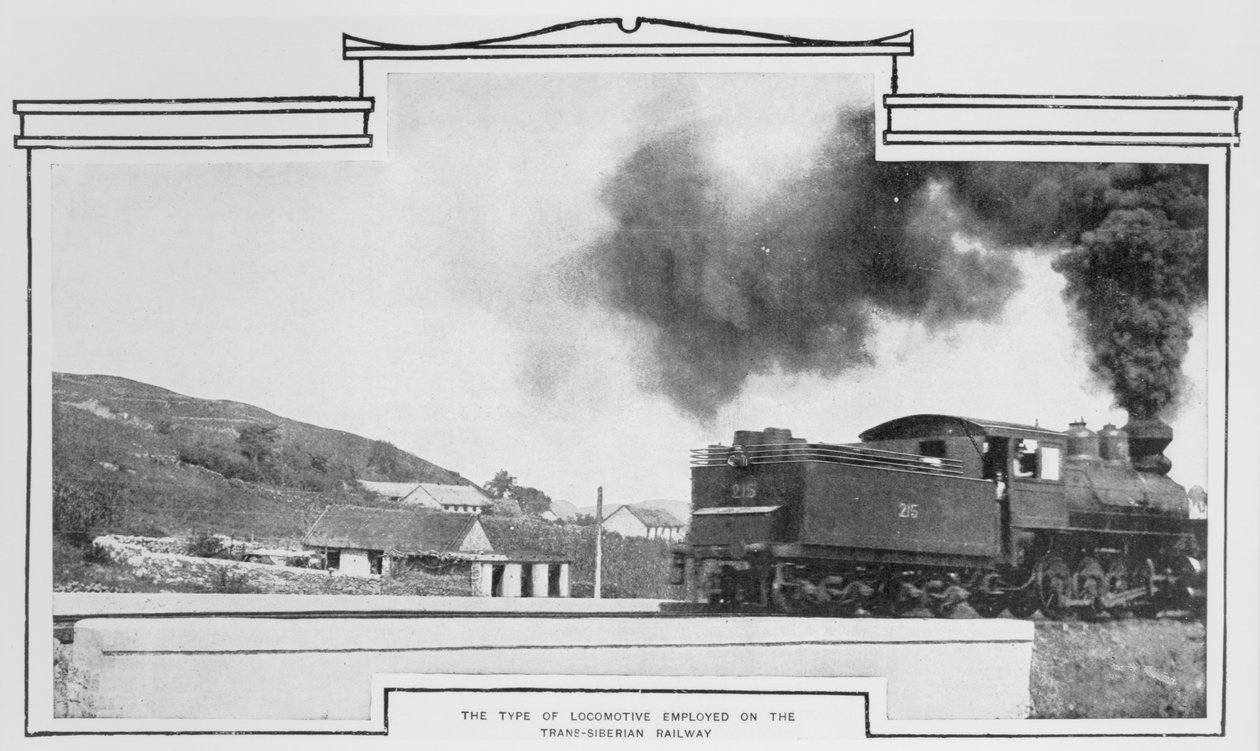 The Type of Locomotive Employed on the Trans-Siberian Railway, from The Sphere, 15th August 1903 by English Photographer