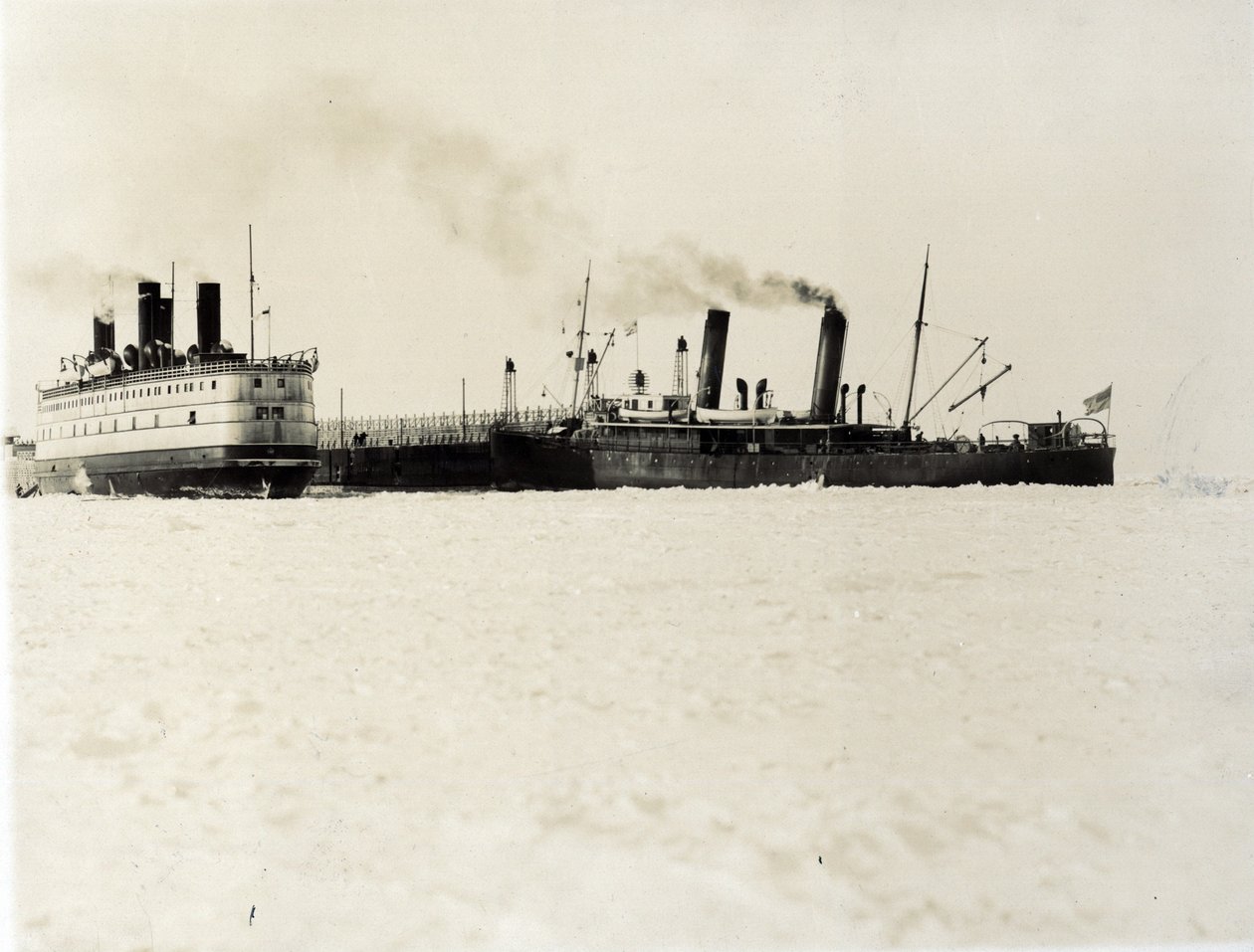 The Ice-Breaking Train Ferry Steamer SS Baikal, Lake Baikal by English Photographer