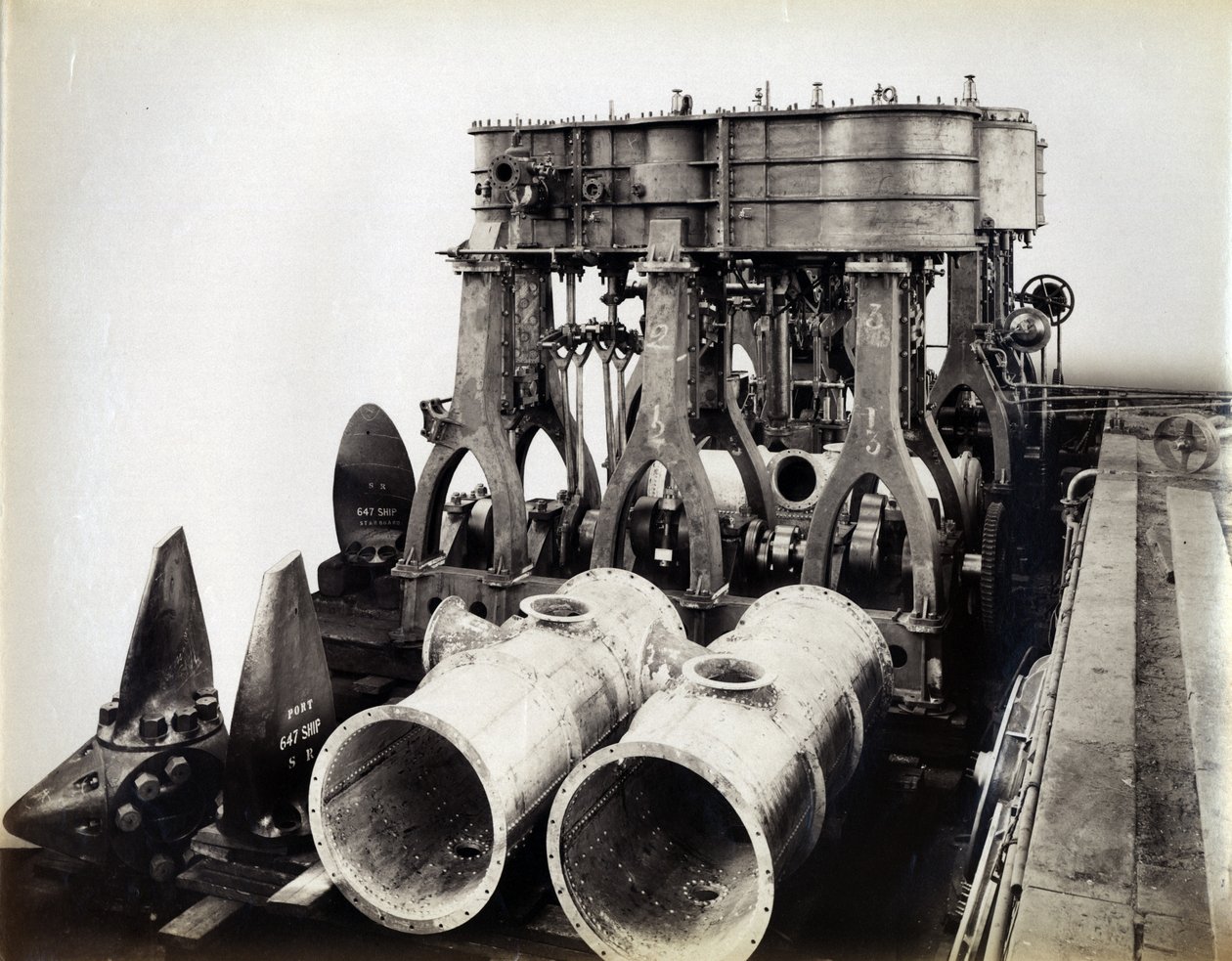 Yard No. 647, Baikal. Main Engines for the Ice-Breaking Train Ferry Steamer Baikal by English Photographer