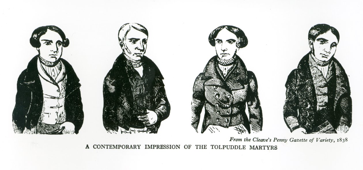 A Contemporary Impression of the Tolpuddle Martyrs, from the Cleave