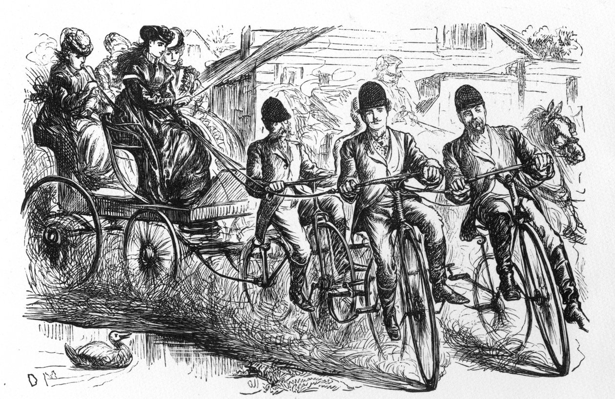 A Novel Idea. To Brighton and back in no time, cartoon from 