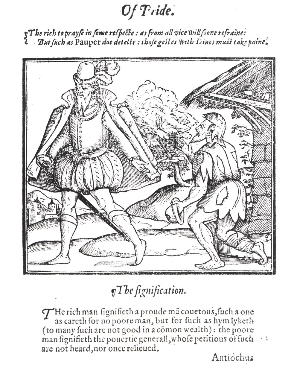 A Rich Man Spurns a Ragged Beggar, from 