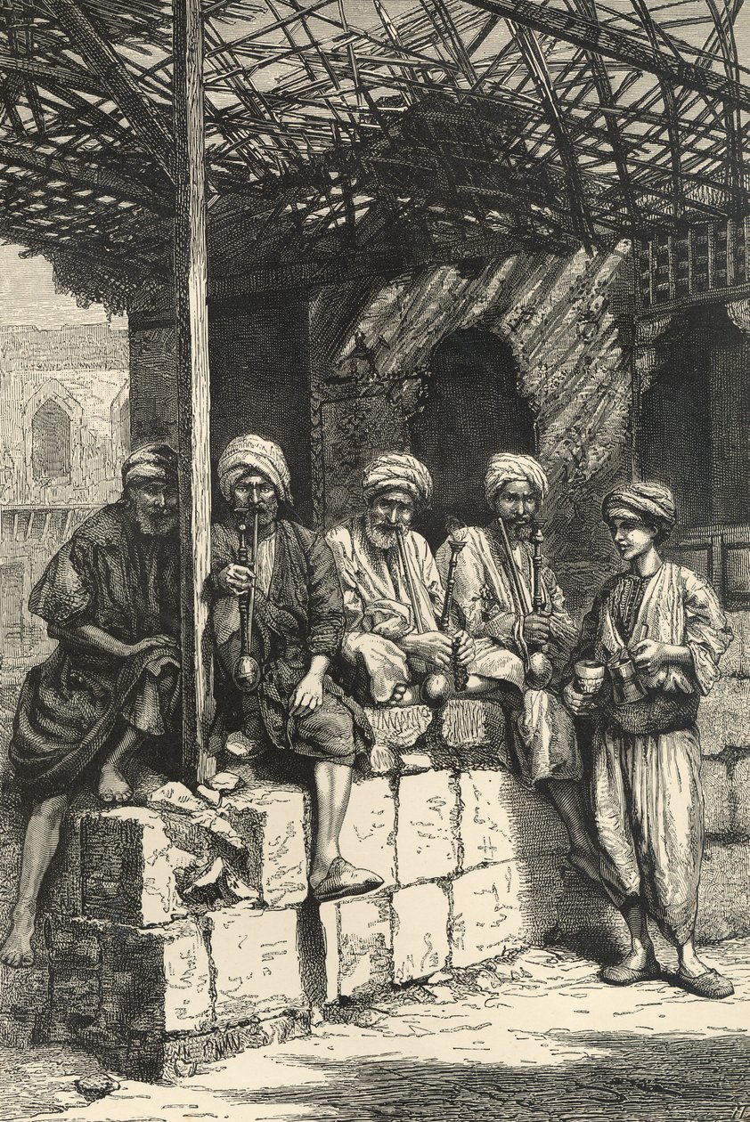 A Turkish Coffee-house by English School