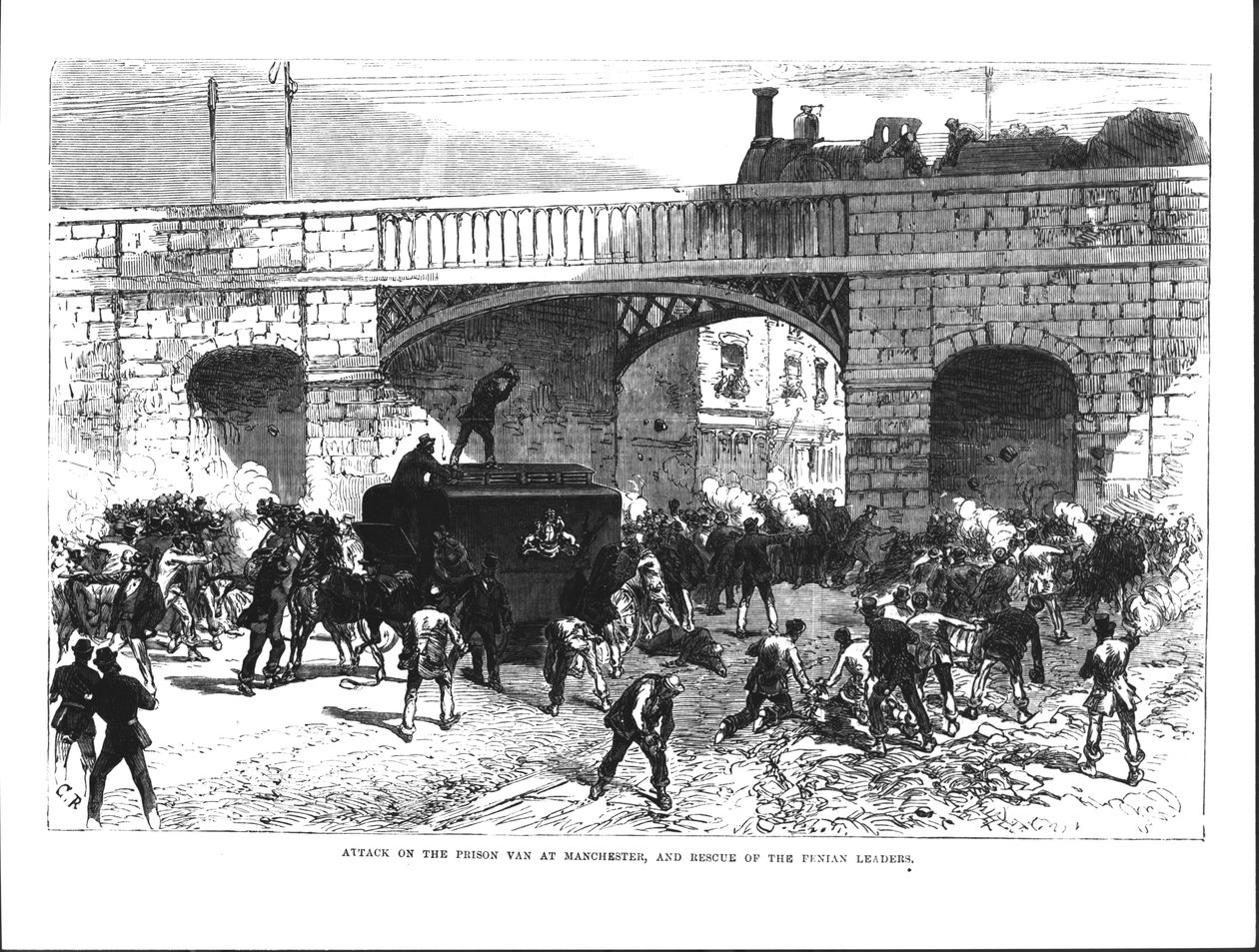 Attack on the Prison Van at Manchester, and the Rescue of the Fenian Leaders Allan, Larkin and O