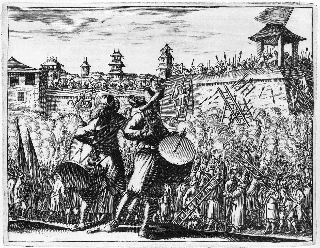 Battle Scene by English School