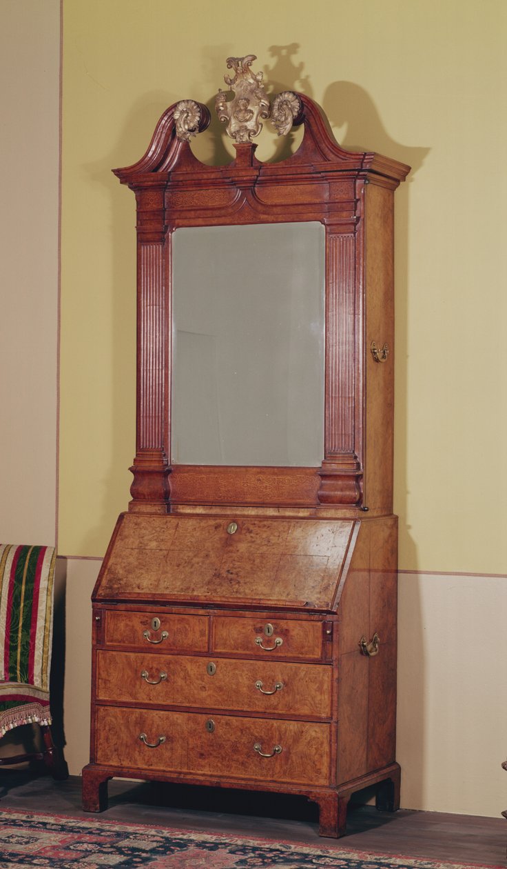 Bureau cabinet by Samuel Bennet, c.1725-30 by English School