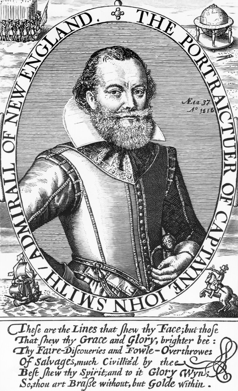 Captain John Smith, 1st Governor of Virginia by English School
