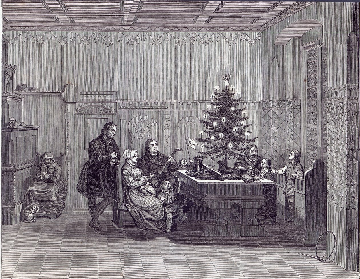 Christmas Eve in Germany: Martin Luther and his family, from 