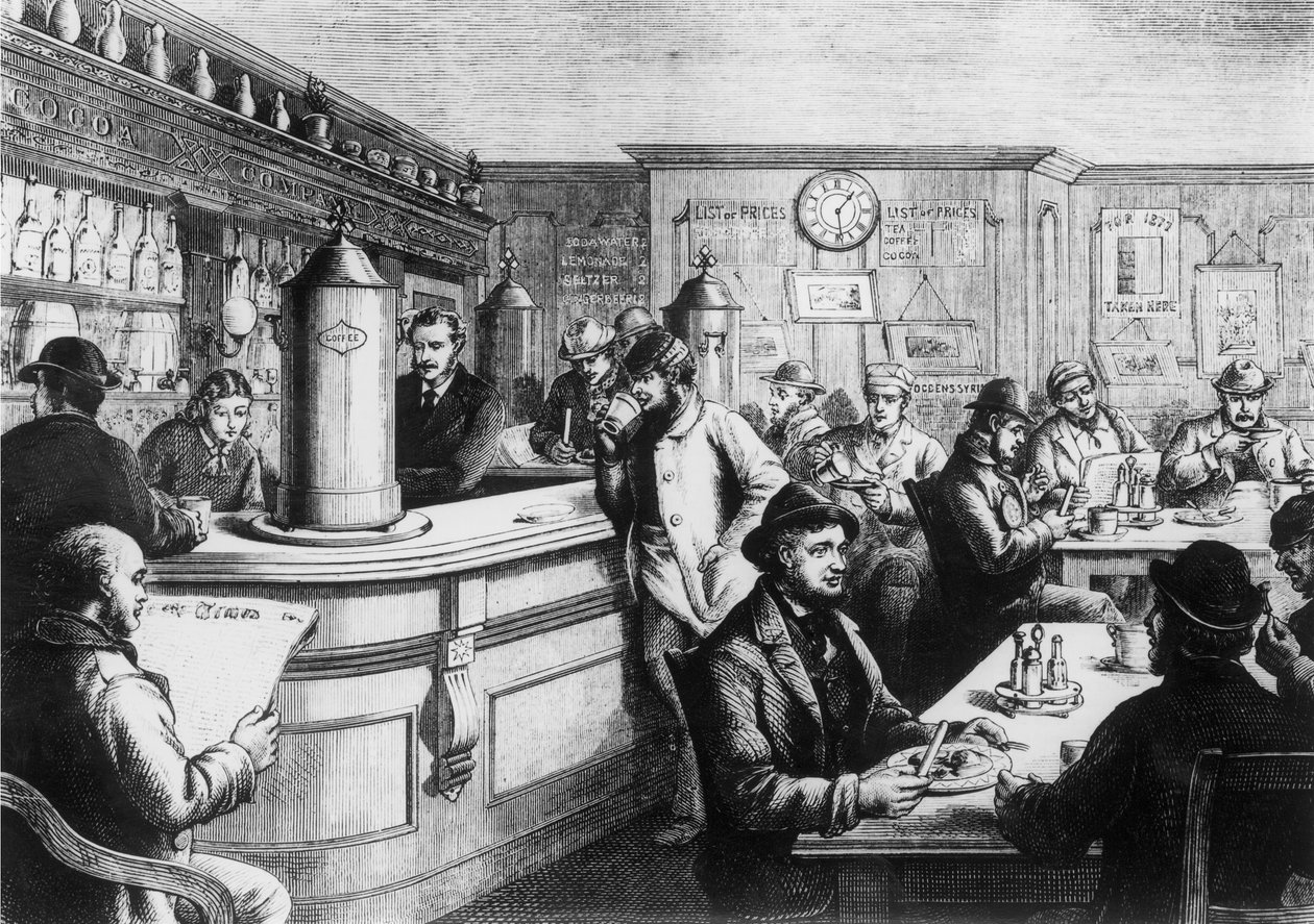 Coffee house, Clerkenwell by English School