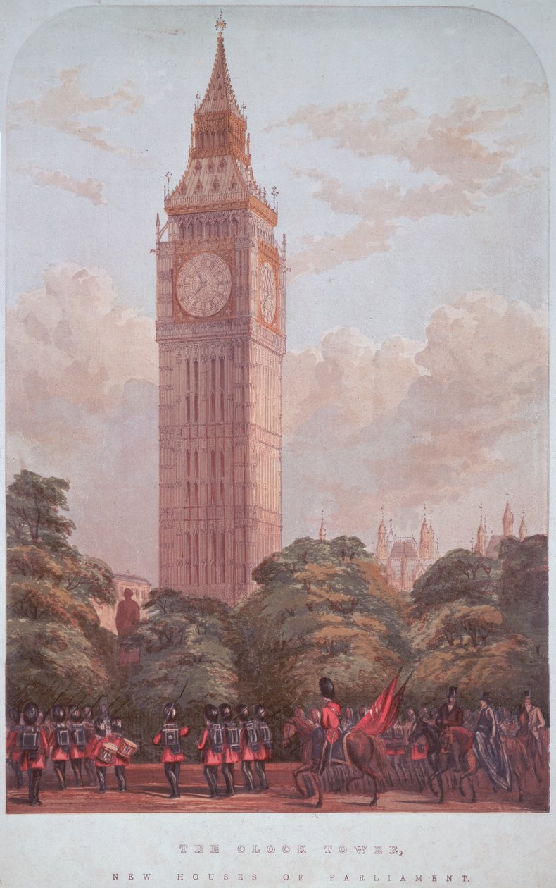 Design for Big Ben, 1859 by English School
