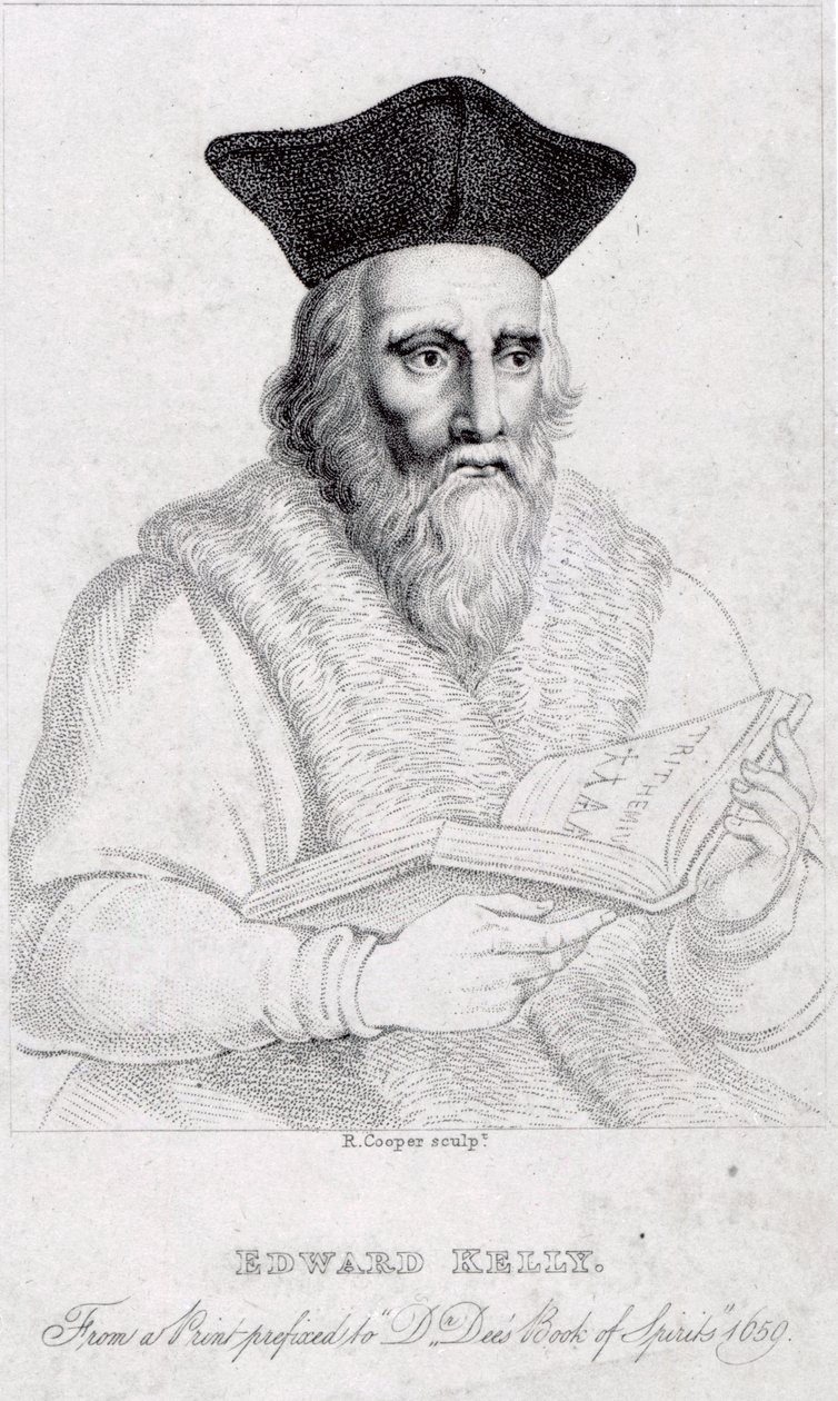 Edward Kelly, engraved by Richard Cooper by English School