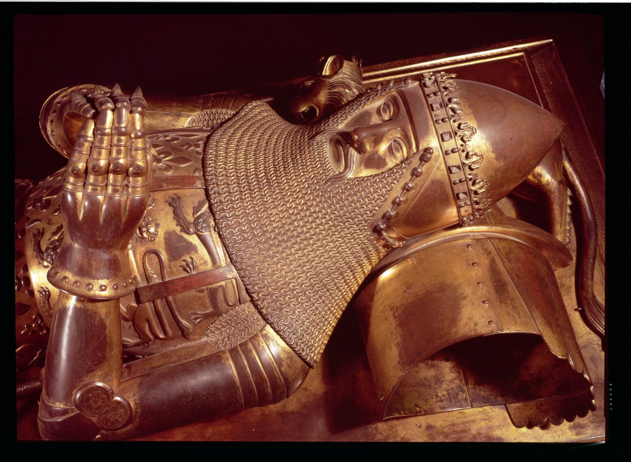 Edward, the Black Prince (1330-76): effigy in Canterbury Cathedral by English School