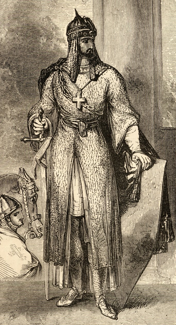 El Cid, illustration from 'Spanish Pictures' by the Rev. Samuel Manning