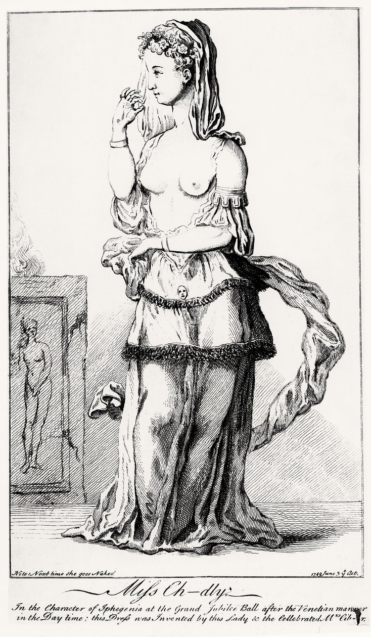 Elizabeth Chudleigh Dressed in the Character of Iphigenia by English School
