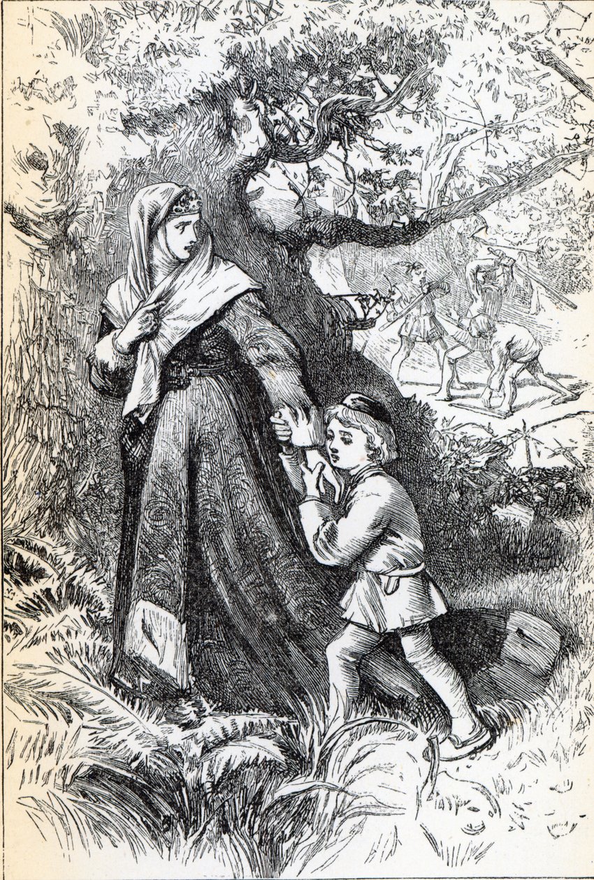 Escape of Queen Margaret by English School