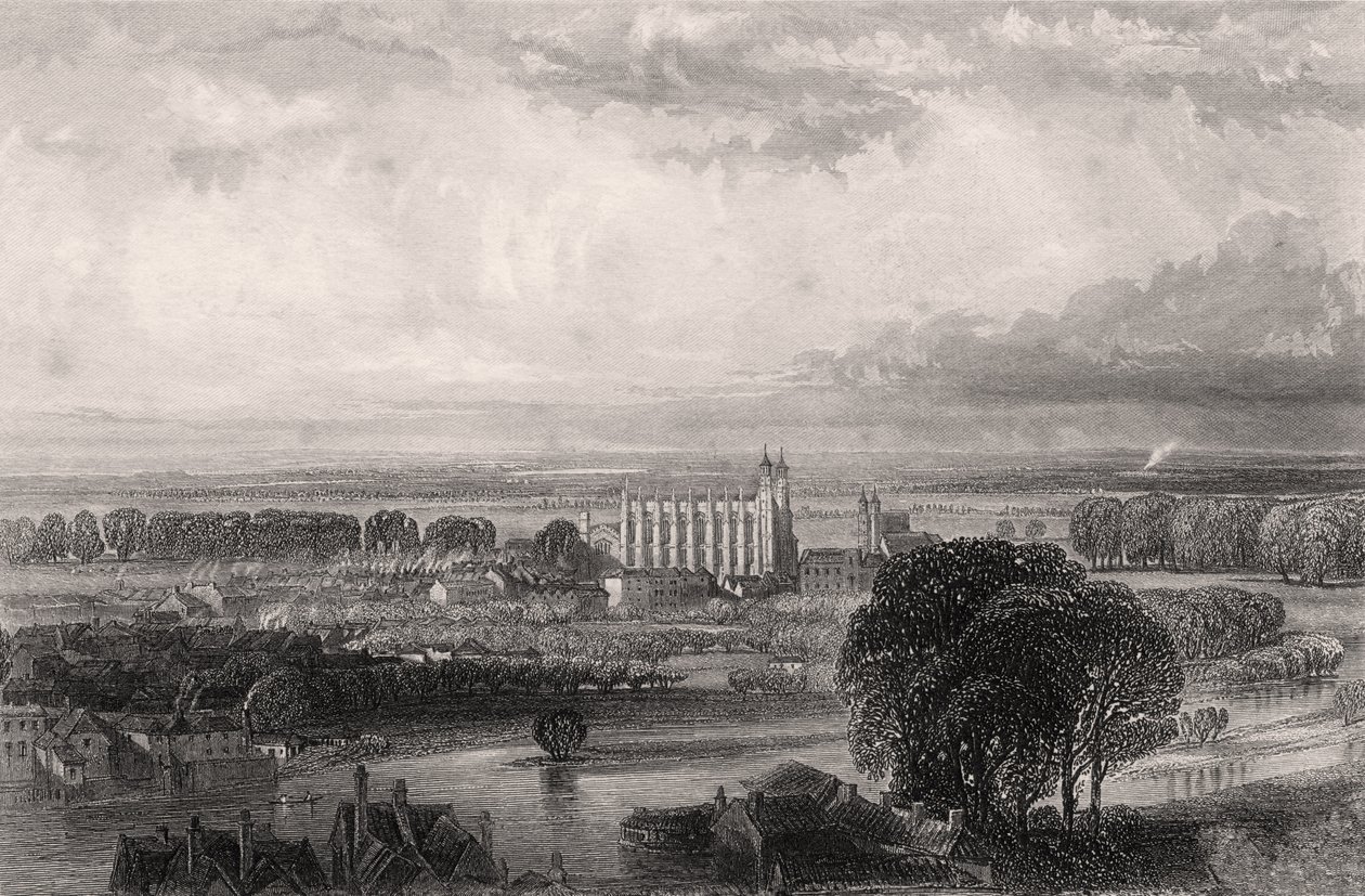 Eton Seen from Windsor Castle Terrace, illustration from 