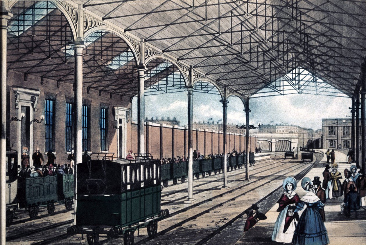 Euston Station, London, 1837 by English School
