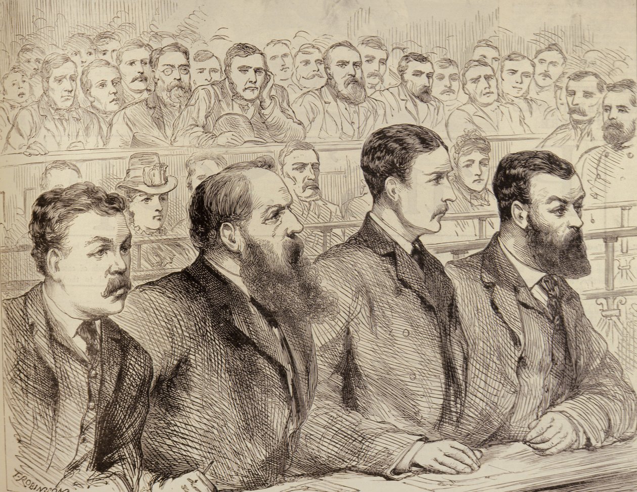 Examination of the Social Democratic Federation Leaders at Bow Street Police Court by English School