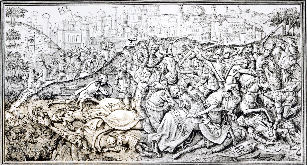 Facsimile of the Conquest of Jerusalem by Charlemagne, from the 