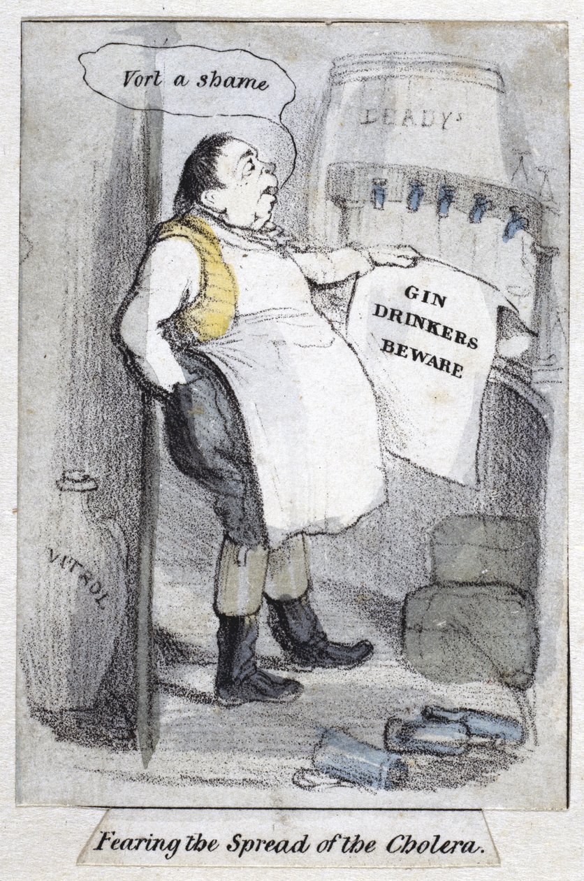 Fearing the Spread of the Cholera by English School