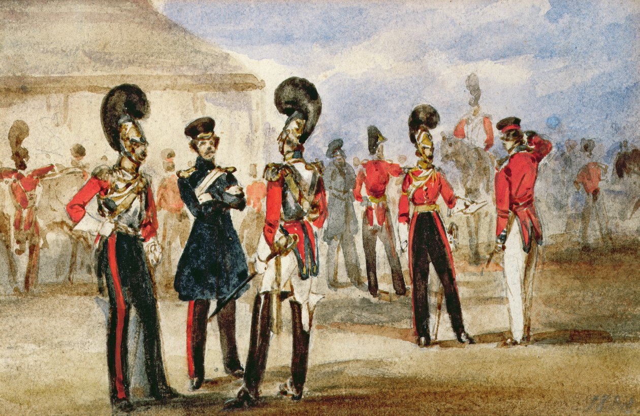 First Life Guards, 1835 by English School