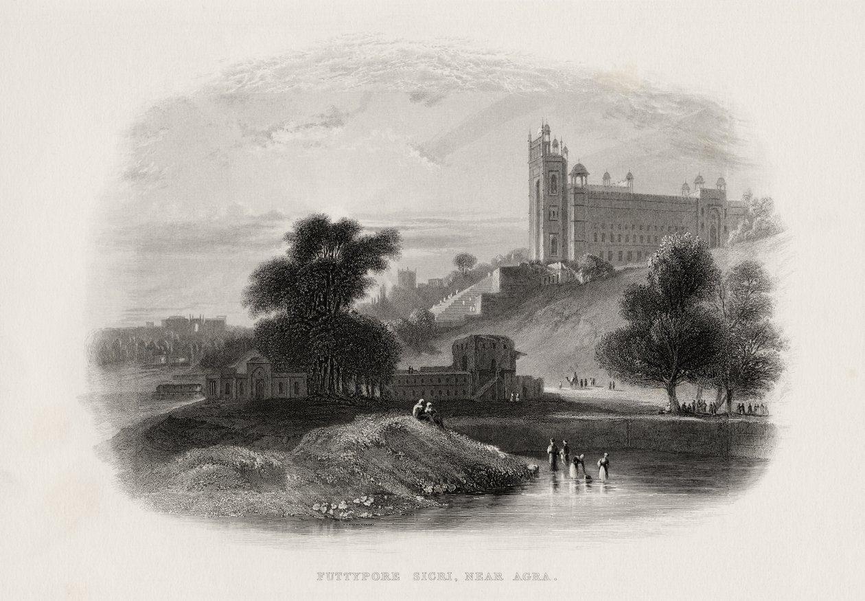 Futtypore Sicri near Agra, India by English School