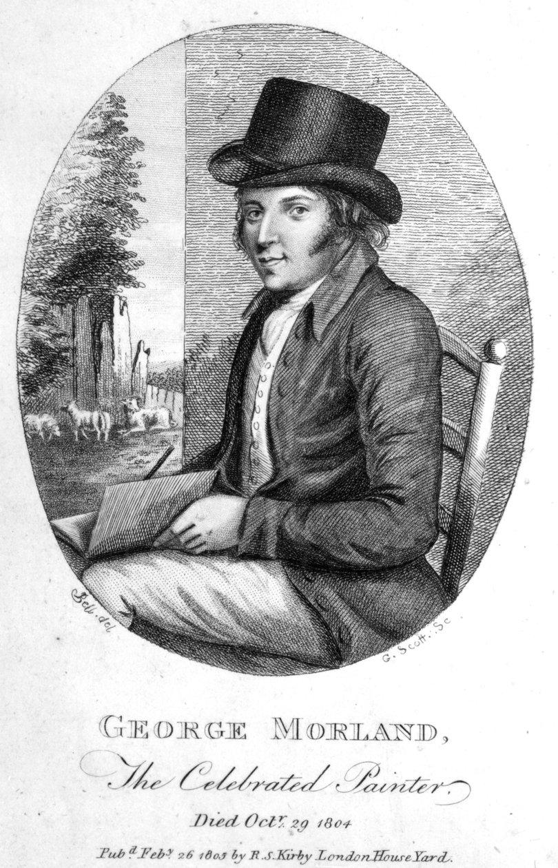 George Morland, engraved by G. Scott, 1805 by English School