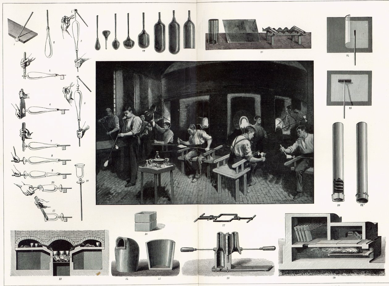 Glass Manufacture by English School