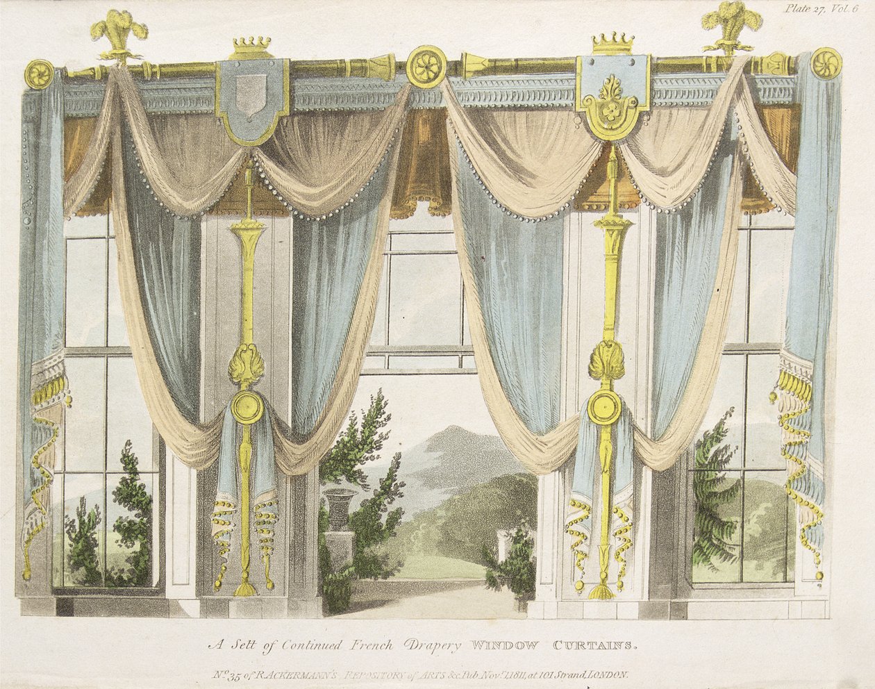 Gothic window, plate 157 from Ackermann