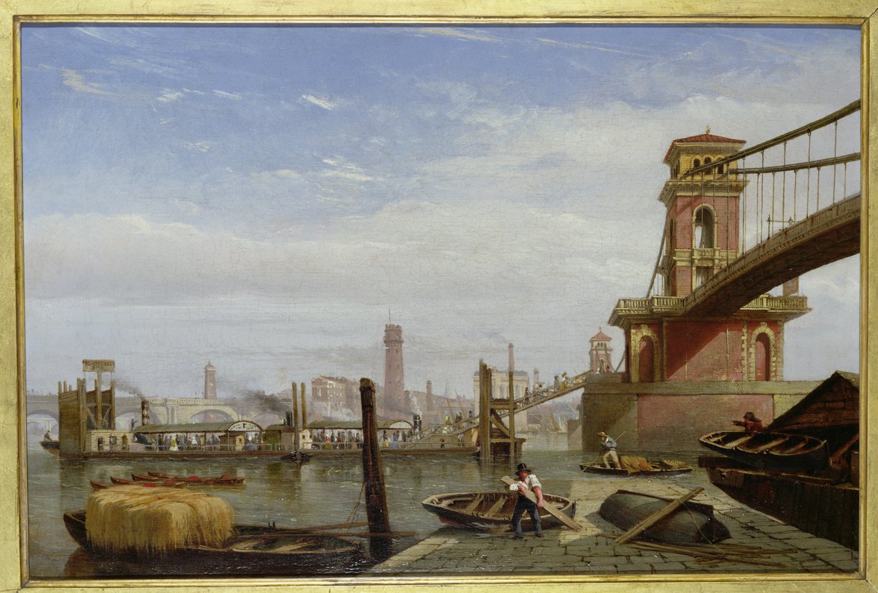 Hungerford Pier, c.1850 by English School