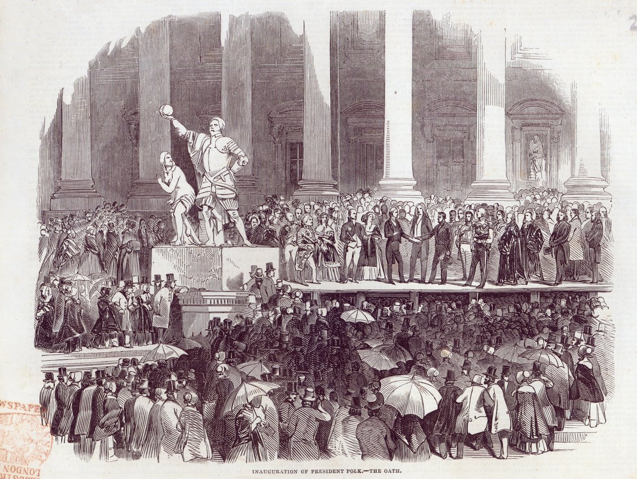 Inauguration of President Polk: The Oath, from 
