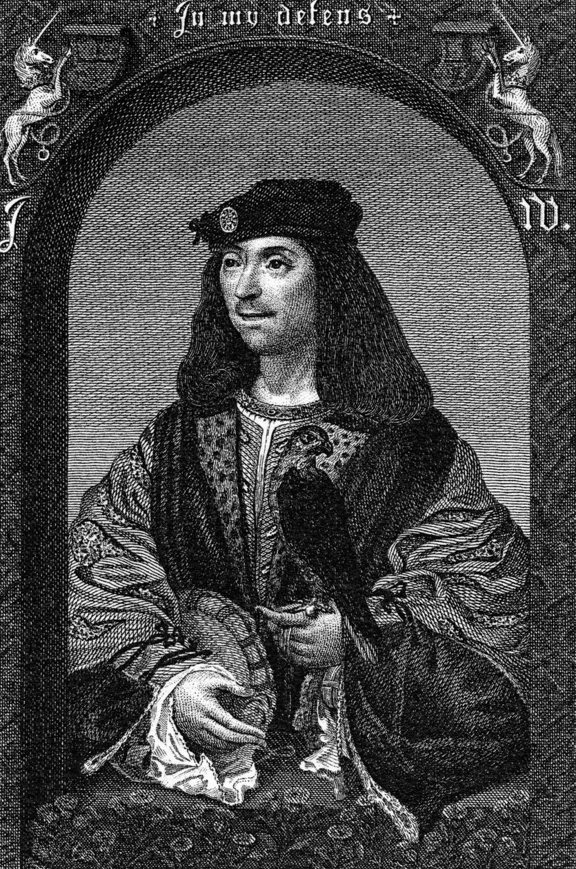King James IV of Scotland, 1796 by English School