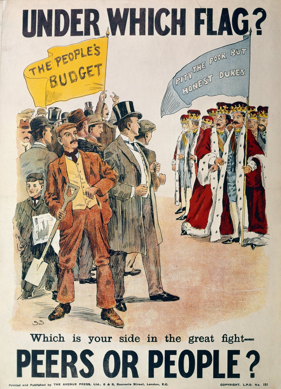 Liberal Party Poster for the British General Election of January 1910