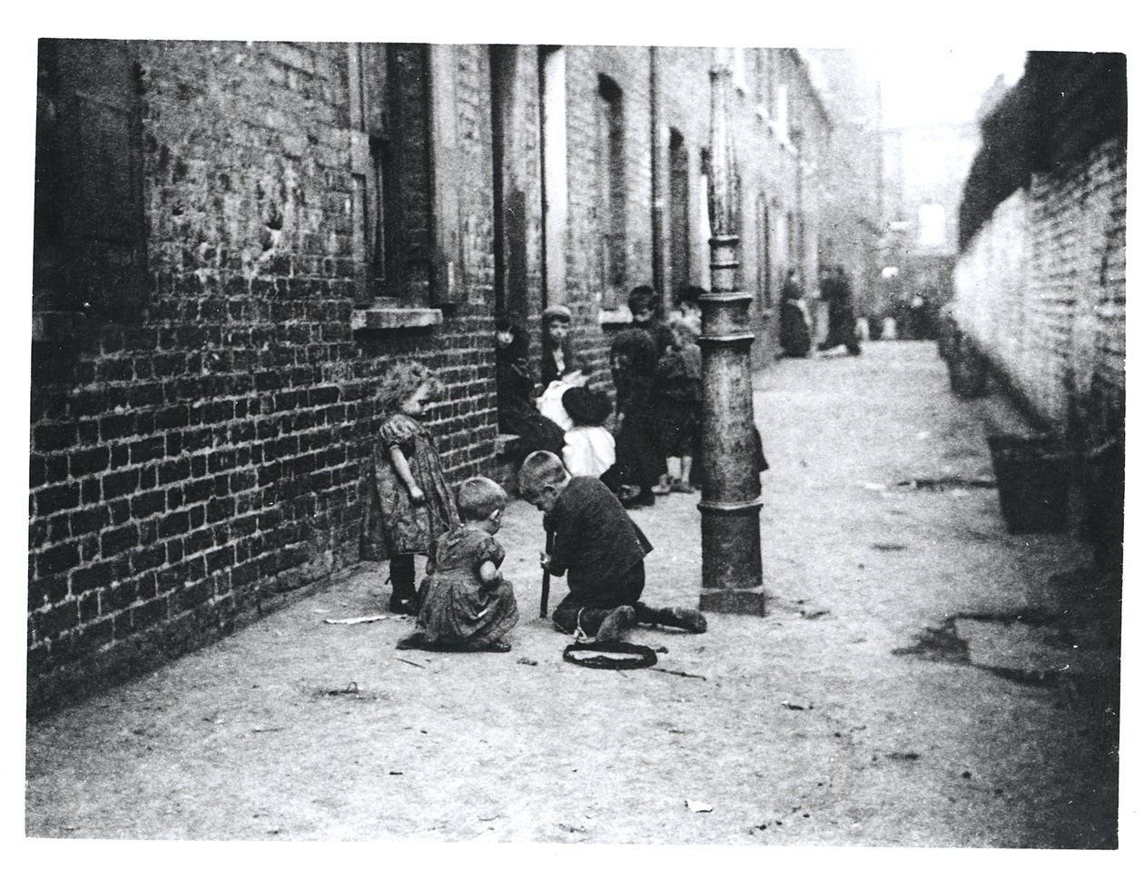 London Slums by English School