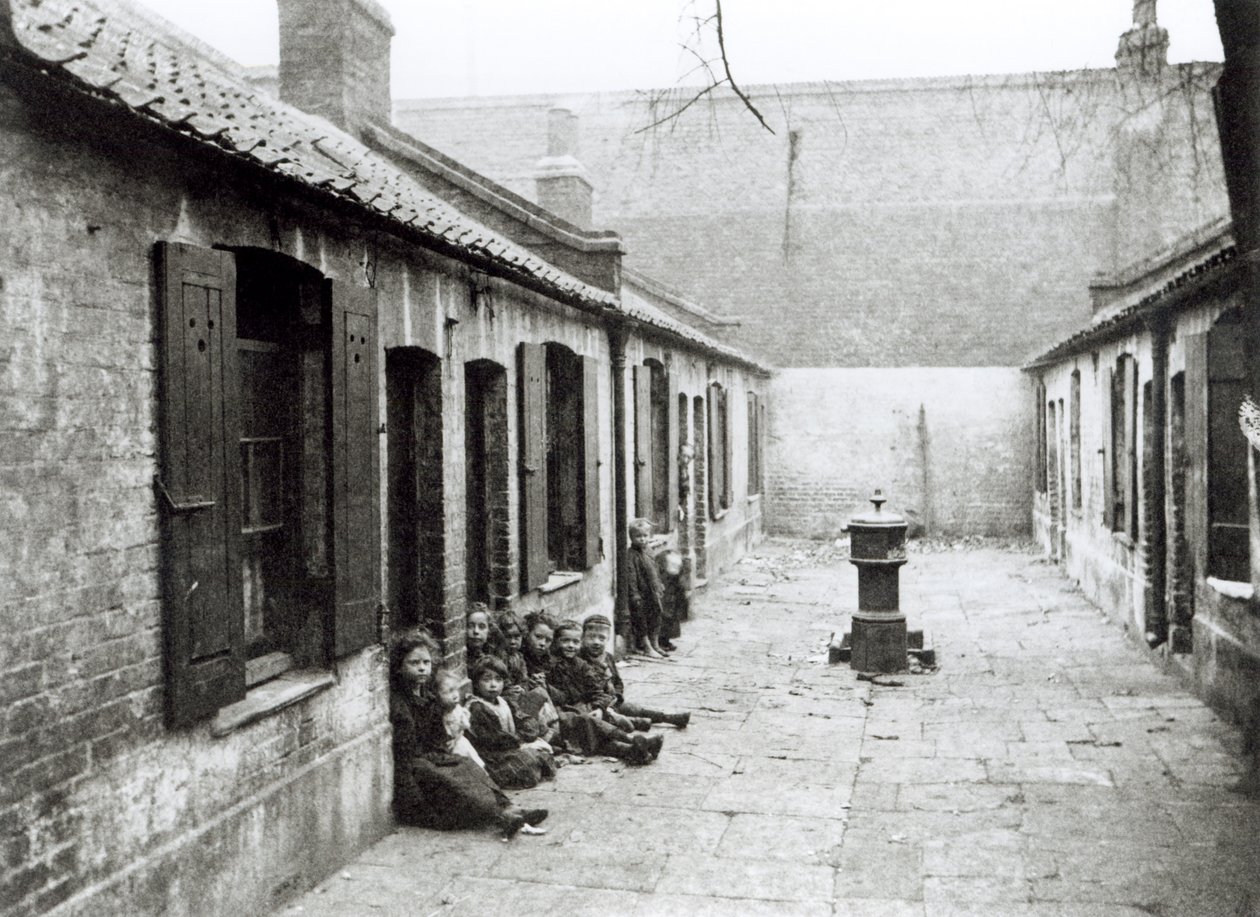 London Slums by English School