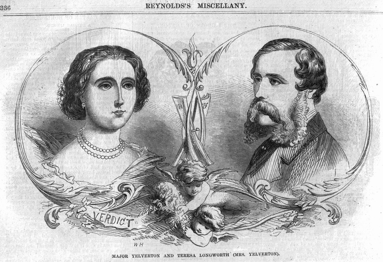 Major Yelverton and Teresa Longworth (Mrs Yelverton), illustration from 