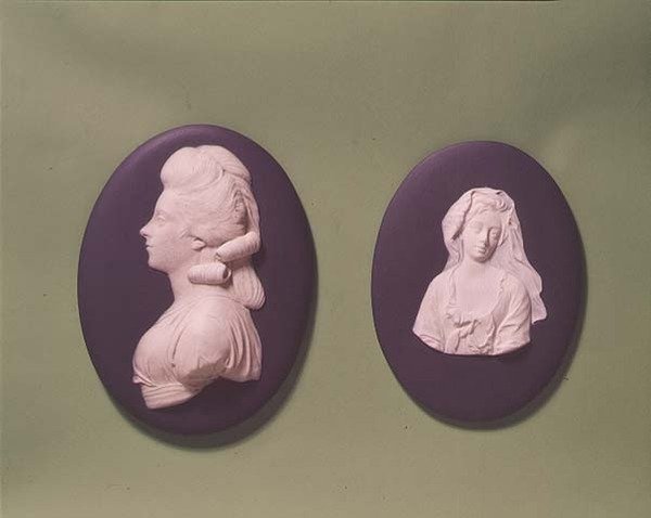 Medallions of Lady Walpole and the Duchess of Devonshire, c.1850 by English School