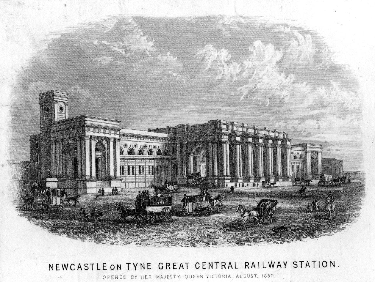 Newcastle-upon-Tyne Great Central Railway Station by English School