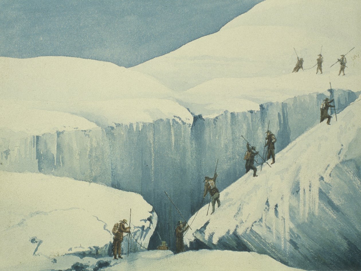 On the Ascent, from A Narrative of an Ascent to the Summit of Mont Blanc by English School
