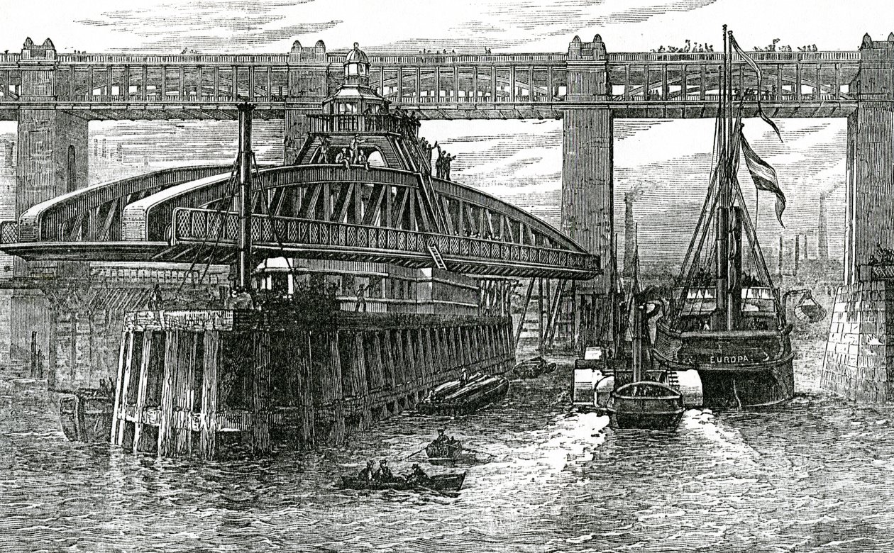 Opening of the New Swing Bridge at Newcastle-upon-Tyne by English School